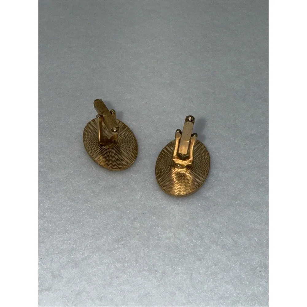 Antique Carriage‎ Black Enamel Cufflinks